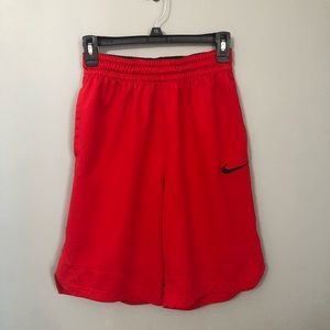 NIKE MENS RED BASKETBALL SHORTS SZ SMALL